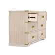 Bellini Paris 6 Drawer Dresser - Whitewashed Ash - Bambi Baby