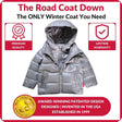 Onekid Car Seat Coat | The Road Coat Down - Platinum - Bambi Baby