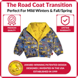 Onekid Car Seat Coat | The Road Coat Transition - Construction Print - Bambi Baby