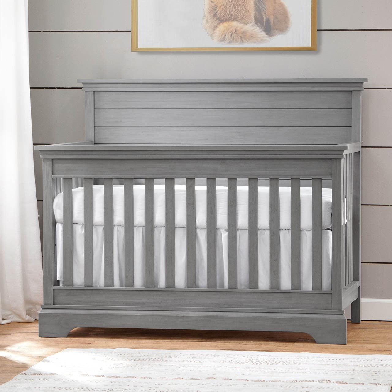 Bella Vita Sarno Crib in Fossil Grey- Bambi Baby