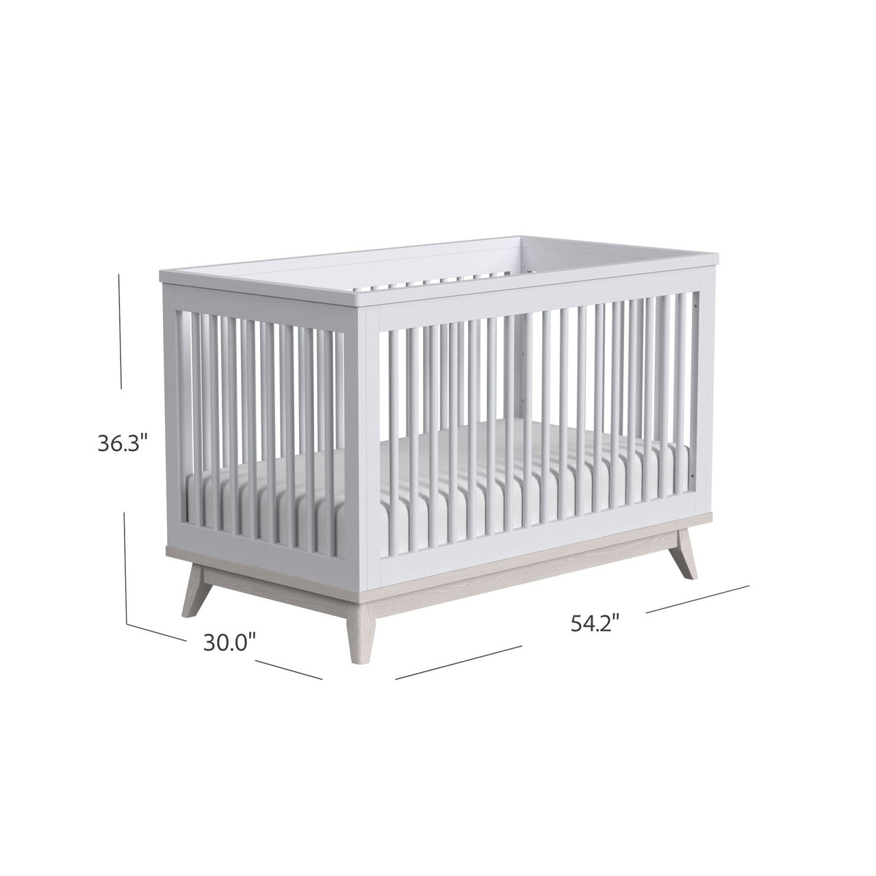 Westwood Rowan Cottage Crib in Ash Linen- Bambi Baby