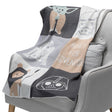 Lambs & Ivy Star Wars The Force Patchwork Knit Blanket - Bambi Baby