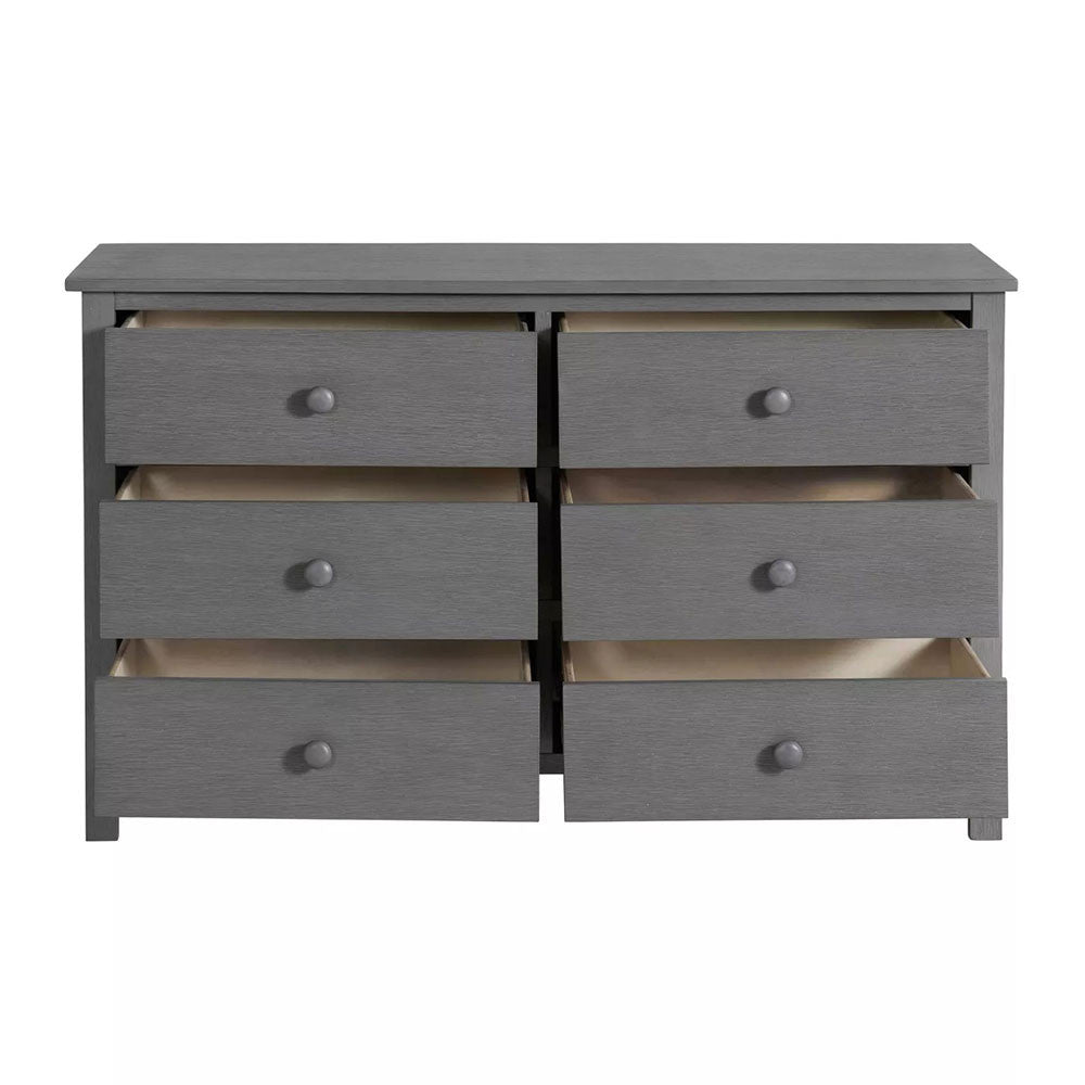 Oxford Universal 6 Drawer Dresser Graphite Gray- Bambi Baby