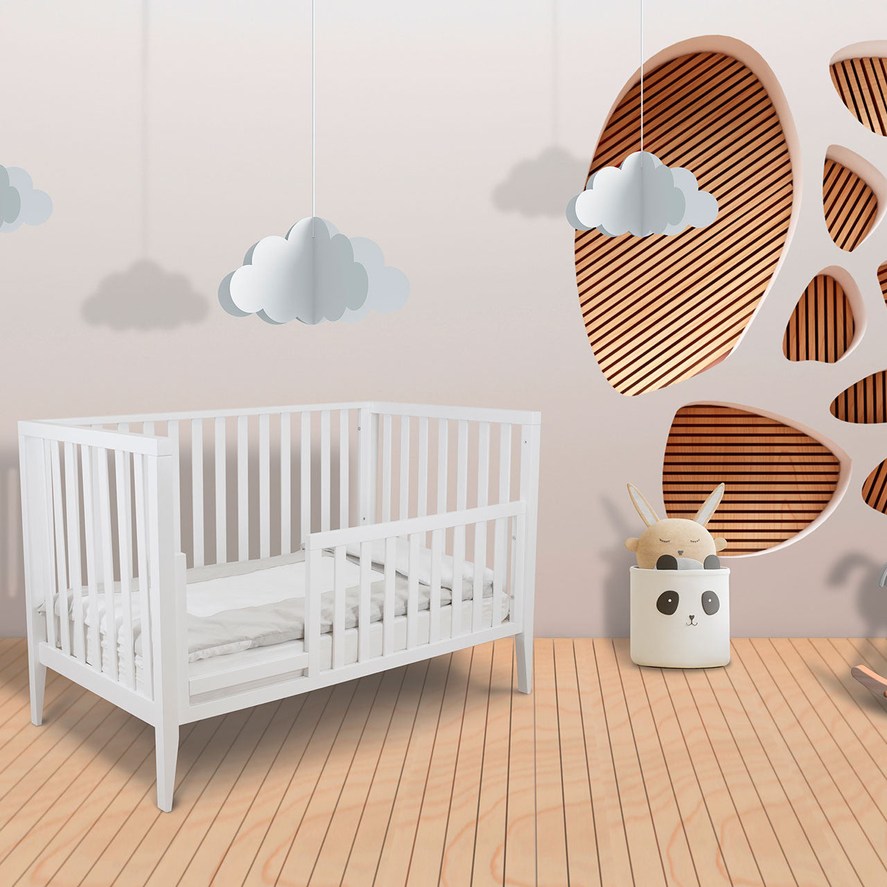 Pali Bernini Classico Crib in White- Bambi Baby