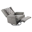 Westwood Amelia Power Swivel, Glider, Recliner with USB Ports in Charcoal - Bambi Baby