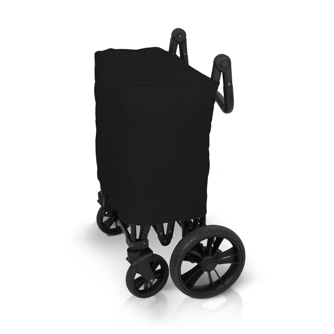 Wonderfold X2 Push & Pull Double Stroller Wagon in Pitch Black- Bambi Baby