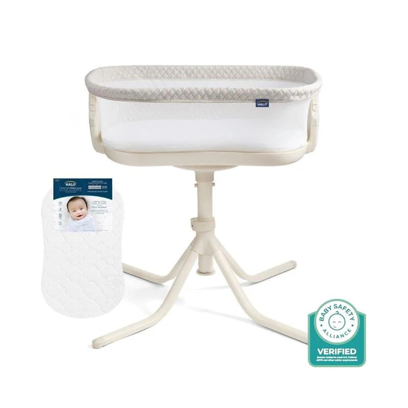 Halo BassiNest Swivel Sleeper 4.0 Air with Dreamweave Breathable Pad- Bambi Baby