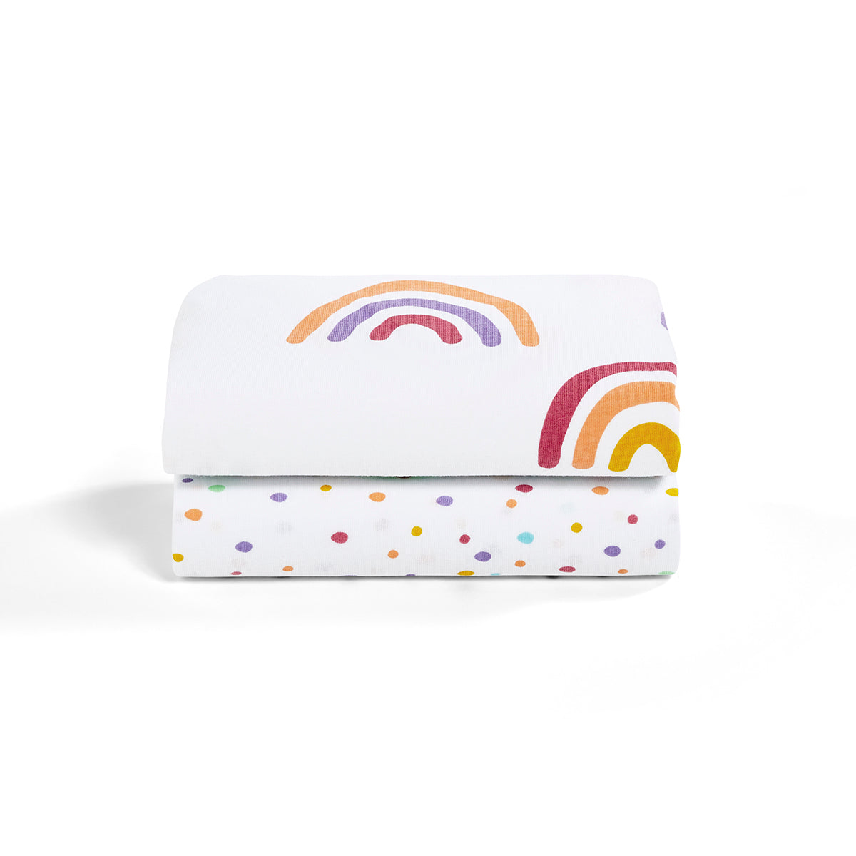Snuz Twin Pack Bassinet Sheets - Multi Rainbow- Bambi Baby