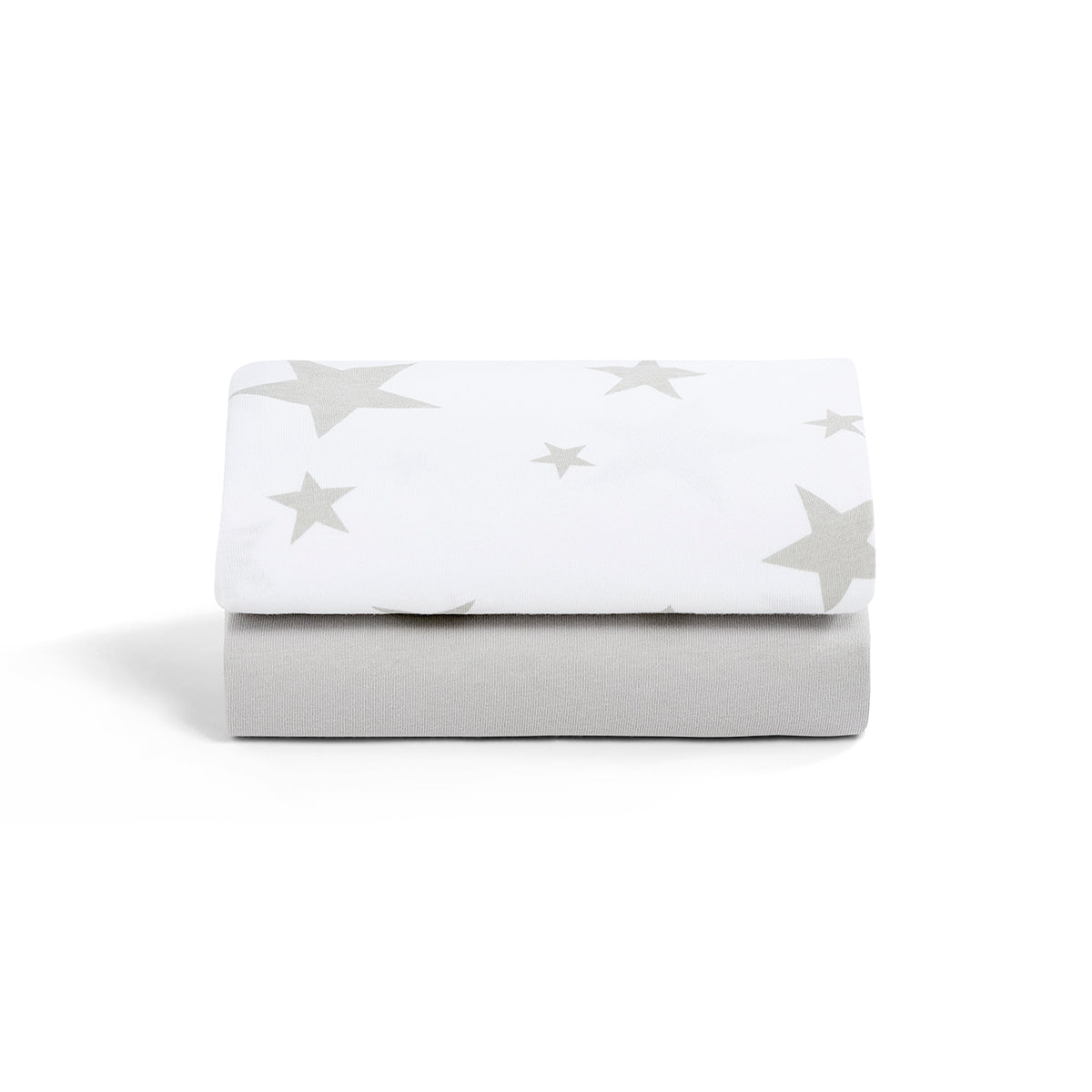 Snuz Twin Pack Bassinet Sheets - Gray Star- Bambi Baby