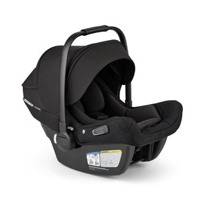 Black Bugaboo Turtle Air Shield Infant Car Seat with Base - Side View | Bambi Baby