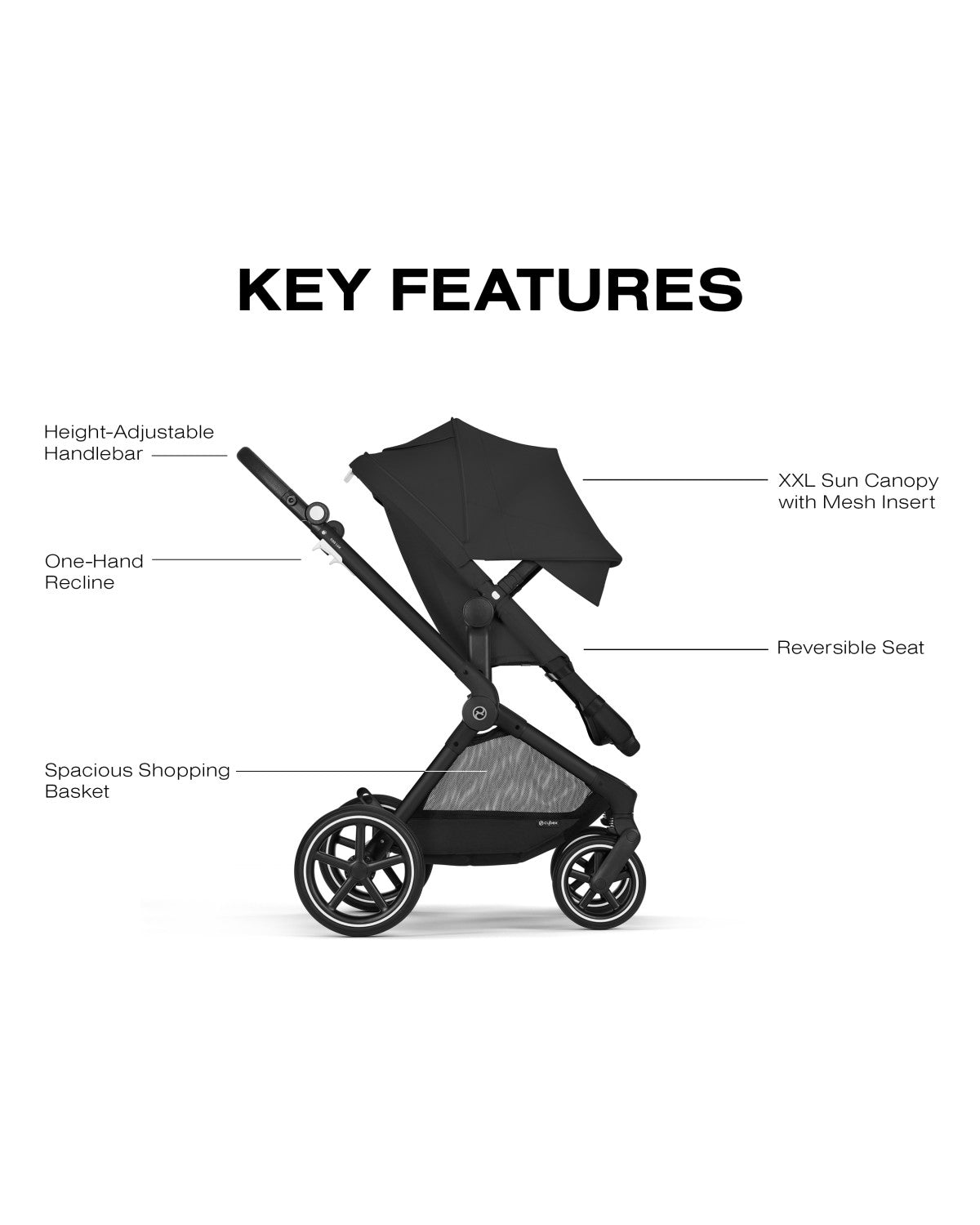 Cochecito Cybex EOS Lux 2 en 1- Bambi Baby