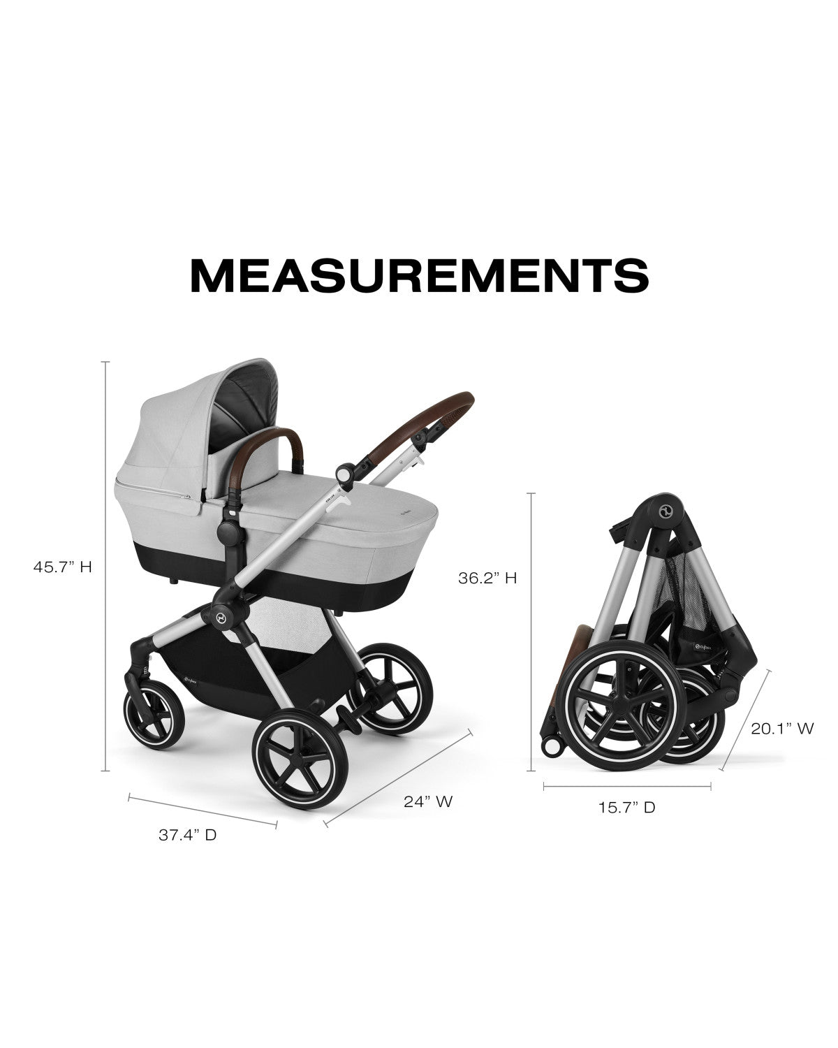 Cybex EOS Lux 2-in-1 Stroller- Bambi Baby