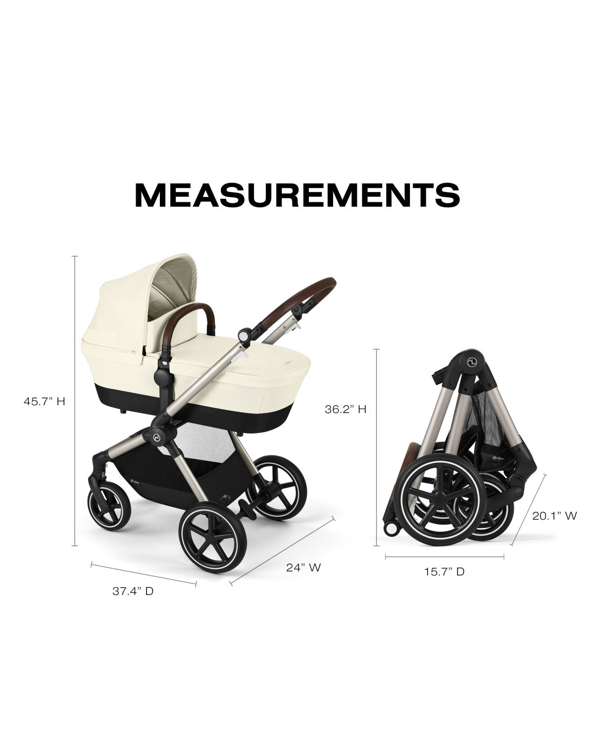 Cybex EOS Lux 2-in-1 Stroller- Bambi Baby