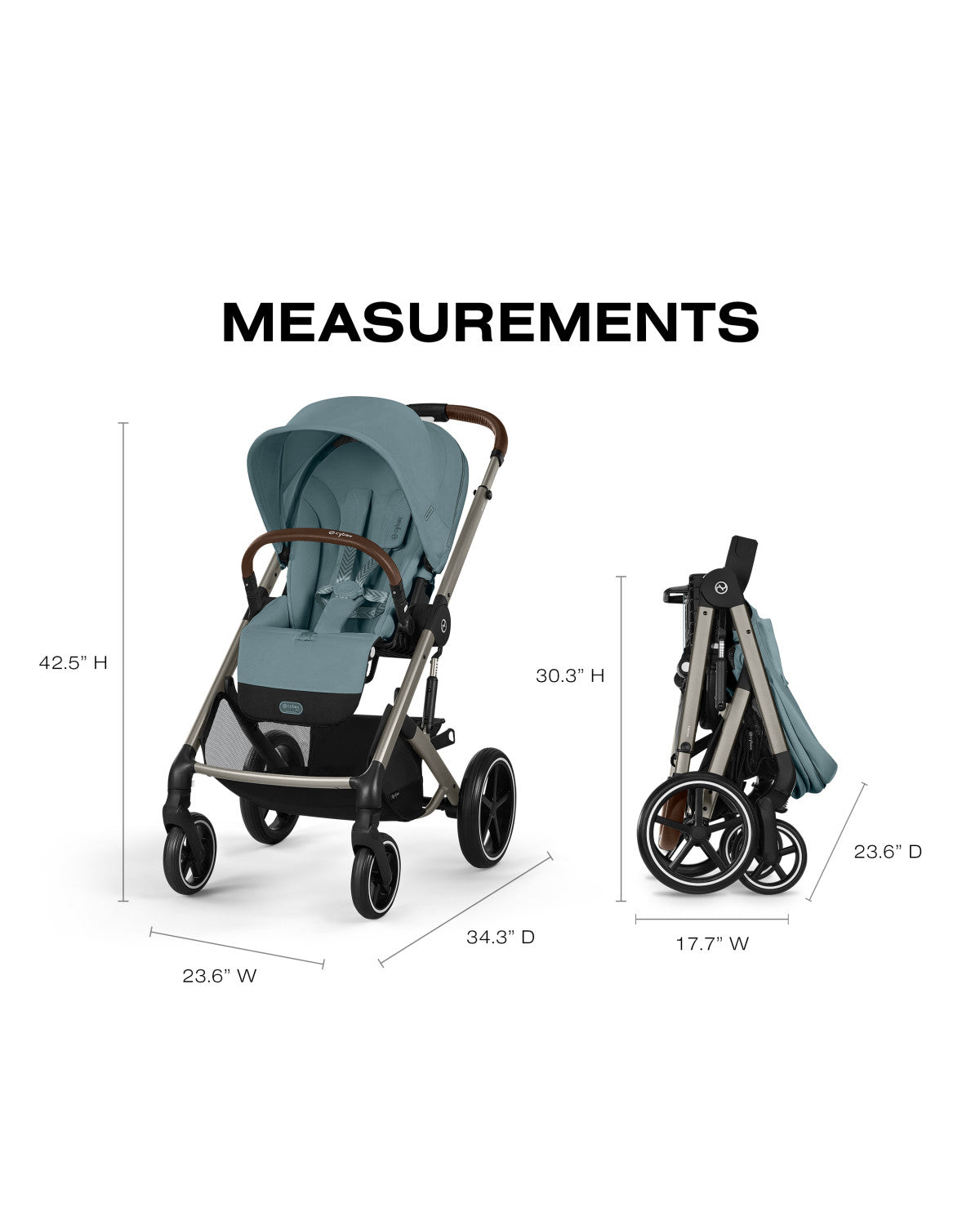 cybex balios s folded dimensions Cybex