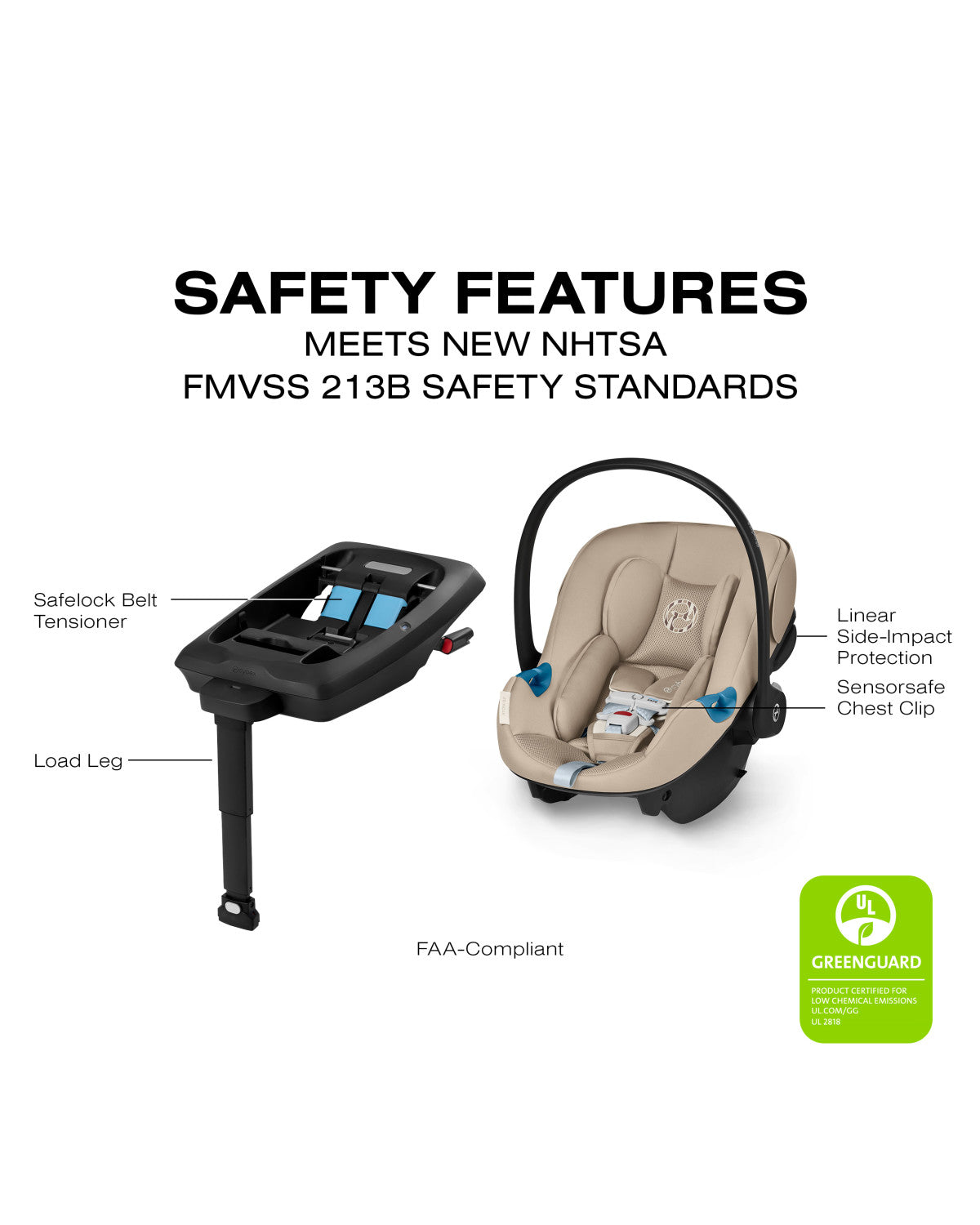 CYBEX Aton G2 Infant Car Seat with Load Leg Base- Bambi Baby