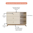 dadada Central Park 3-Drawer Dresser - Bambi Baby