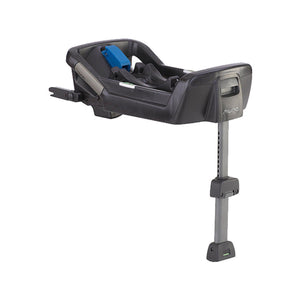 Black Nuna PIPA Infant Car Seat Base with Adjustable Steel Support Leg - Side Profile | Bambi Baby