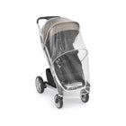 Clear Nuna TAVO Stroller Rain Cover - Installed on Stroller Three-Quarter View | Bambi Baby