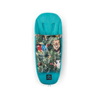 Teal Water-Repellent Stroller Footmuff DJ Khaled Lion & Parrot Print - Full Flat Lay | Bambi Baby
