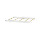 White Wood Oxford Baby Universal Full Bed Conversion Kit - Overhead Flat View | Bambi Baby