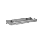 Graphite Gray Wood Changing Topper - Overhead Angled View with Side Compartments | Bambi Baby