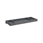 Oxford Baby Holland Cloud Gray Wood Dresser Changing Topper with Organizer Dividers - Side Angle | Bambi Baby