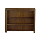 Rustic Brown Wood Nursery Hutch with Two Adjustable Shelves - Front View Alone | Bambi Baby