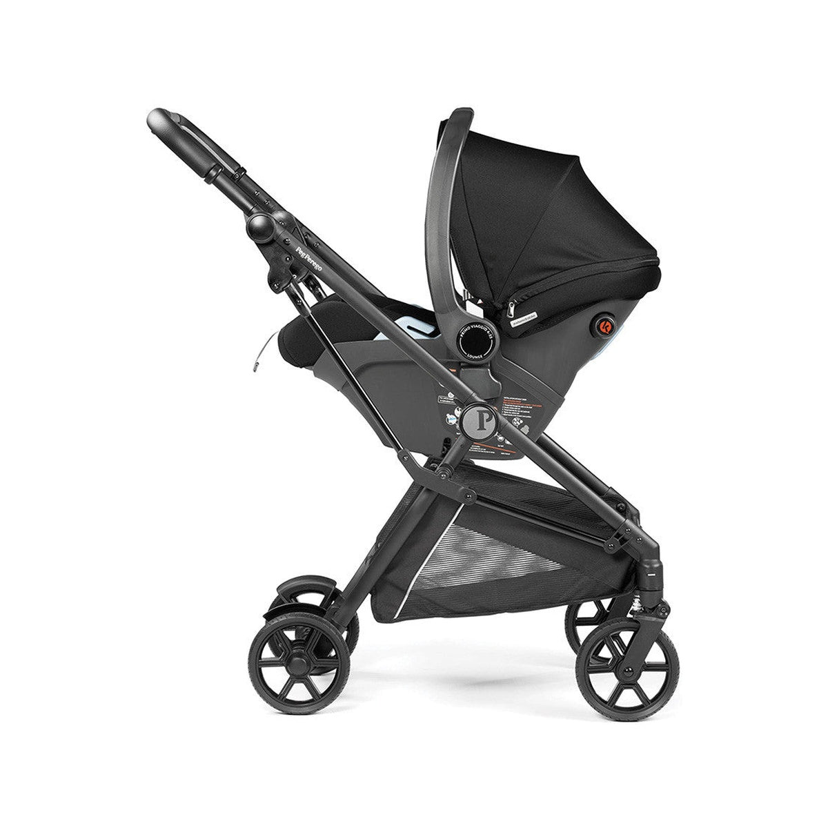 peg perego chassis classic PEG Primo Viaggio Lounge on Wheels in True Black – Bambi Baby