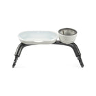 PEG Ypsi Charcoal Child Tray with Lidded Snack Compartment and Cup Holder - Assembled View | Bambi Baby