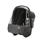Clear PEG Primo Viaggio Rain Cover on Car Seat - Three-Quarter View | Bambi Baby