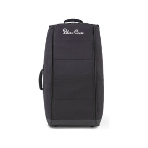 Black Silver Cross Optima Stroller Travel Bag with Top Handle and Rolling Wheels - Front View | Bambi Baby