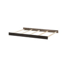 Black Iron Wood Slat Crib Conversion Kit Rails - Top-Down Angle View | Bambi Baby