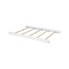 Oyster White Wood Full Bed Rails with Slats - Overhead Angle | Bambi Baby