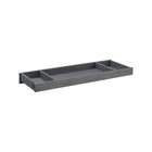 Multi-Tone Gray Hardwood Changing Topper - 3/4 Overhead View with Divided Interior | Bambi Baby