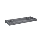 Rustic Gray Wood Manchester Changing Topper - Top-Down Overhead View with Divided Sections | Bambi Baby