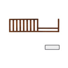 White Wood Sorelle Tuscany Mini Rails - Front View with White Color Swatch | Bambi Baby