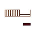 Espresso Wood Sorelle Tuscany Mini Toddler Rail - Front View with Espresso Color Swatch | Bambi Baby
