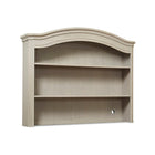 Sorelle Finley Heritage Fog Wood Nursery Hutch Open Shelves - Front View | Bambi Baby