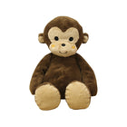 Brown Faux Fur Baby Monkey Plush Toy - Full Front View | Bambi Baby
