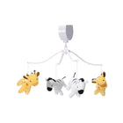Mighty Jungle Musical Crib Mobile with Plush Giraffes and Zebras - Front View | Bambi Baby