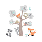 Woodland Friends Vinyl Wall Decals Full Set Layout - Fox, Raccoon, Owl and Bunny | Bambi Baby