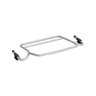 Silver Metal BOB Single Car Seat Adapter for Peg Perego - Top-Down View | Bambi Baby
