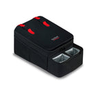 Black Britax Car Seat Caddy - Front View with Red Accent Clips | Bambi Baby