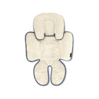 Cream Fabric Britax Head and Body Support Pillow - Flat Lay Showing Full Body & Head Contour | Bambi Baby