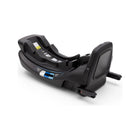 Black Bugaboo Turtle Air by Nuna Recline Base - Rear 3/4 View showing LATCH belt path | Bambi Baby