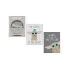 Baby Yoda Mandalorian Wall Art Prints - Three-Print Flat Lay with Quotes | Bambi Baby