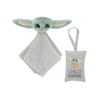 Lambs & Ivy The Child Baby Yoda Baby Yoda Lovey & Door Pillow Set