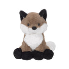 Brown White Minky Plush Fox Knox Full Body Seated View | Bambi Baby