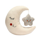 Lambs & Ivy Goodnight Moon Cream Velour Crescent Plush with Gray Star - Nursery Decor Gift | Bambi Baby