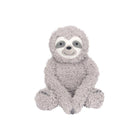 Grey Plush Sloth Baby Toy - Seated Full Body Front View Lighter Tone | Bambi Baby